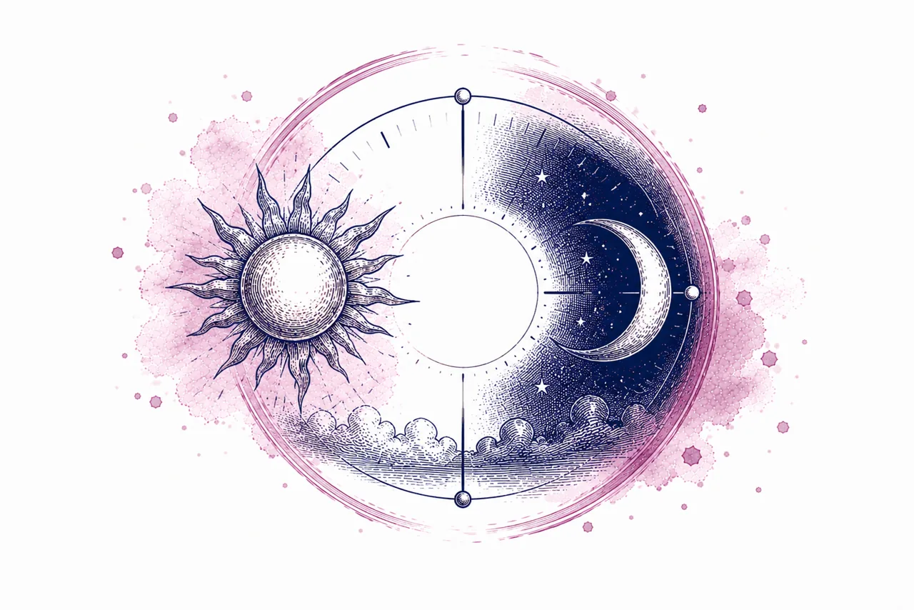 Watercolor illustration: the best time of day to publish a blog