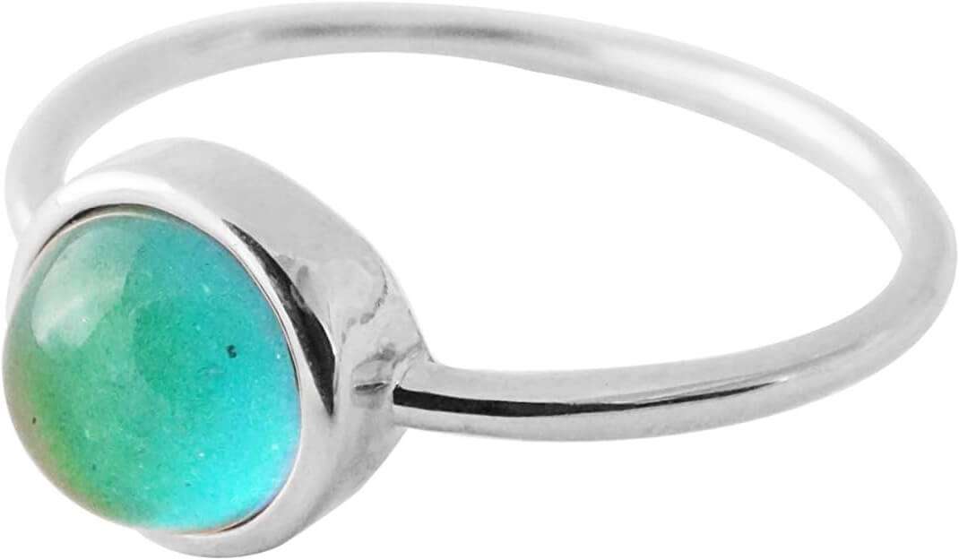 Pretty silver mood ring available on Amazon