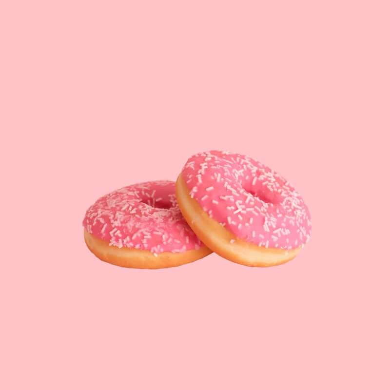 color meaning of pink two pink strawberry doughnuts with sprinkles