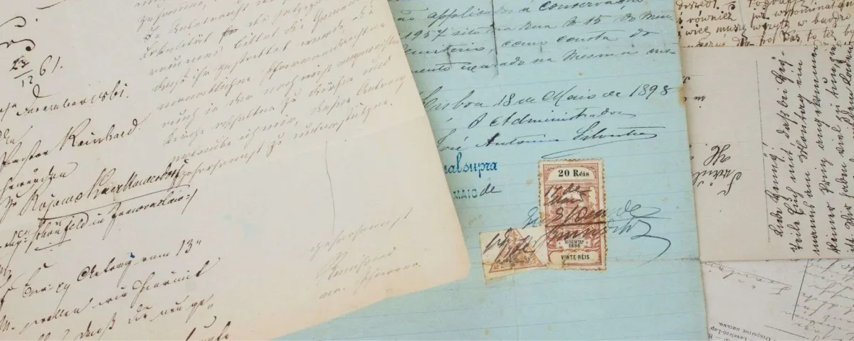 photo of old hand-written letters "how to tell your origin story"