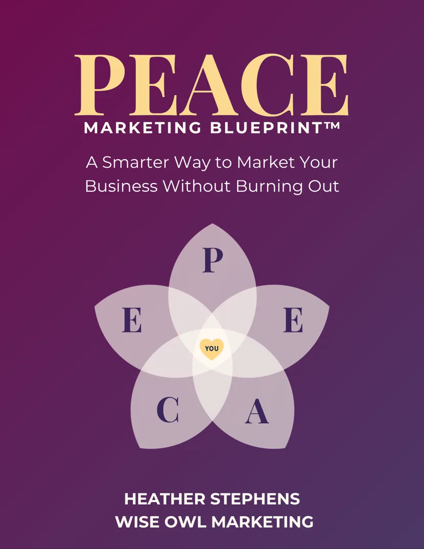 The PEACE Marketing Blueprint guide cover