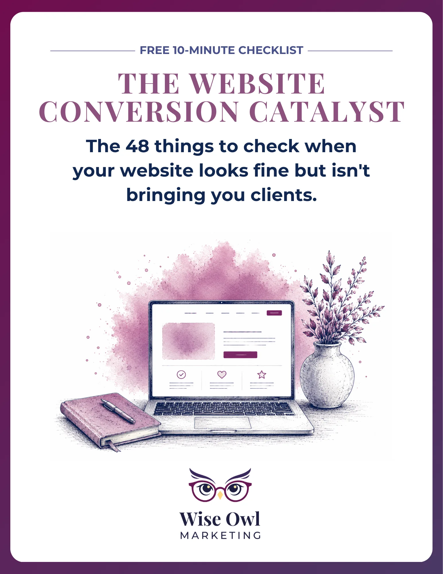 The Website Conversion Catalyst Checklist cover
