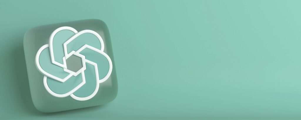 How to use AI for content creation (chat GPT logo)