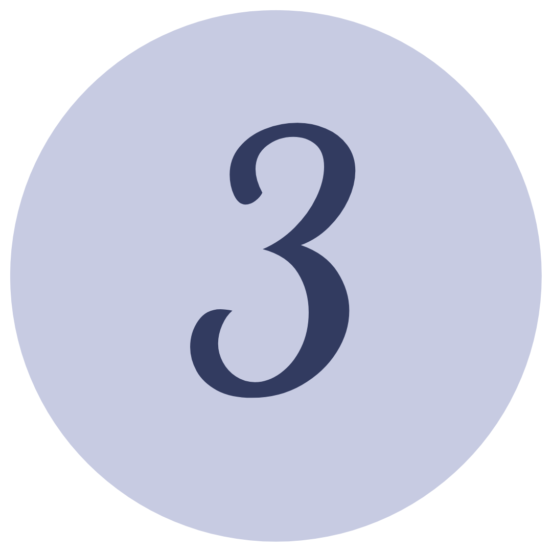 lavender number icon 3