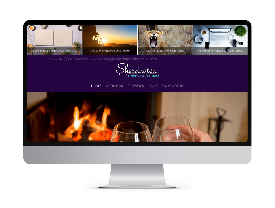 Custom Website Design Before: SherringtonFinancial.com