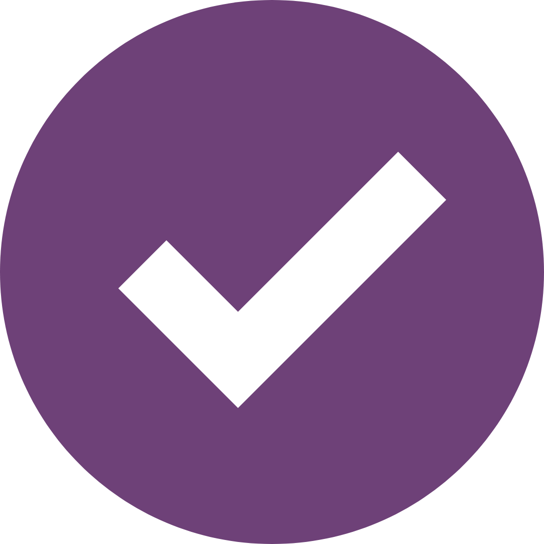 plum checkmark icon