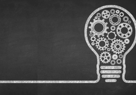 endless blog post ideas - lightbulb with gears inside