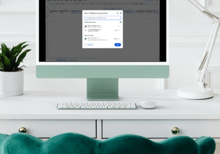desktop computer showing how to force a copy of a google doc