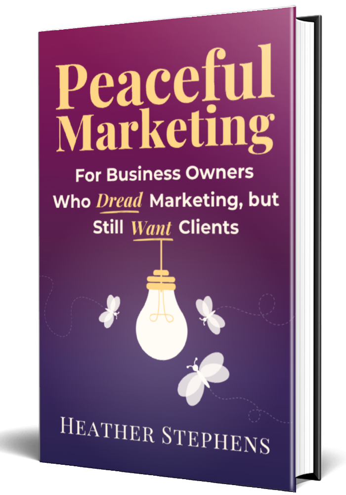peaceful marketing book mockup